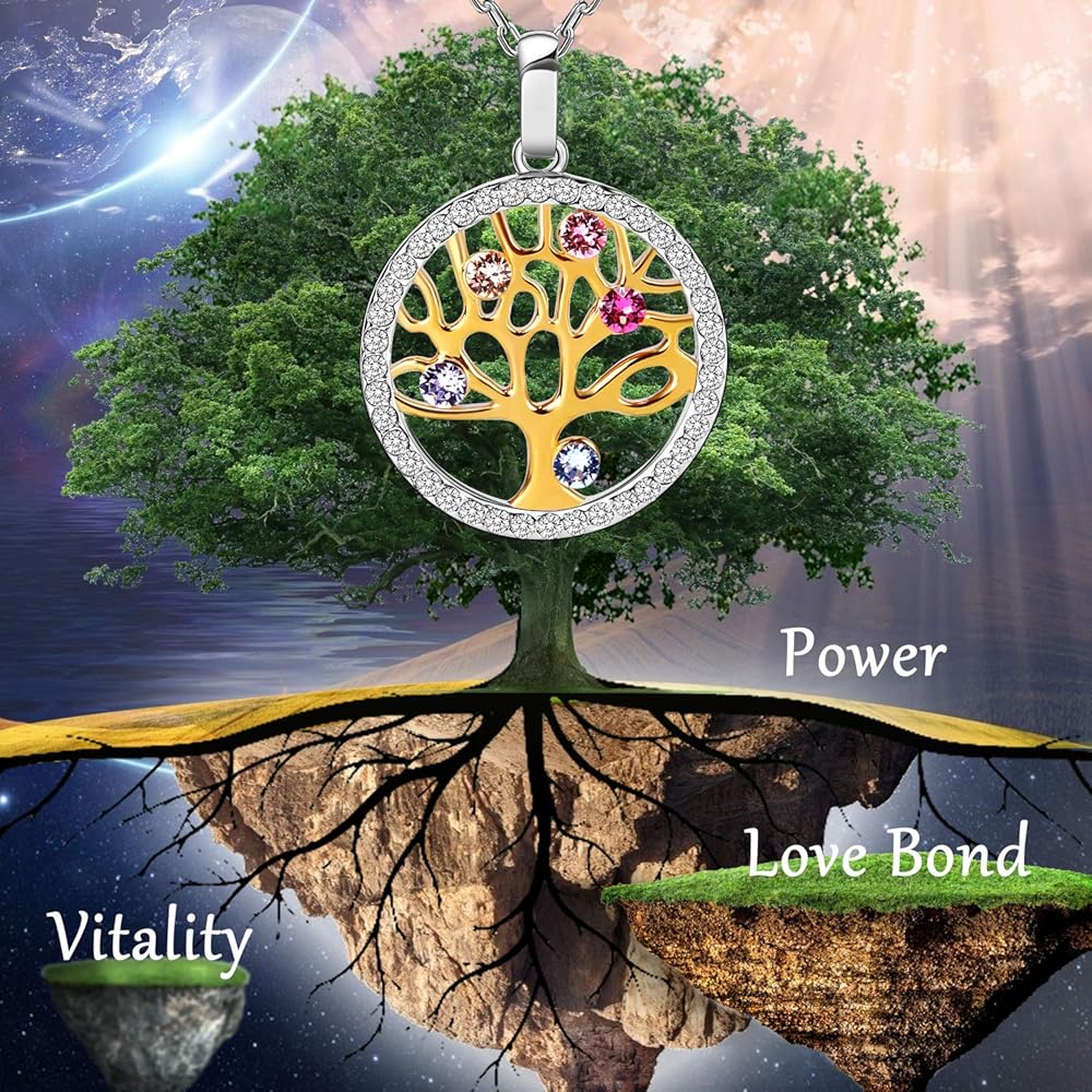 Amazon | ネックレス レディース ツリー・オブ・ライフ・ペンダント